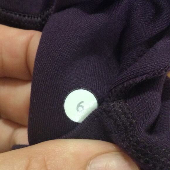 Lululemon Womens Pants Size 6 Eggplant Purple Drawstring High Rise Athleisure - Picture 3 of 7